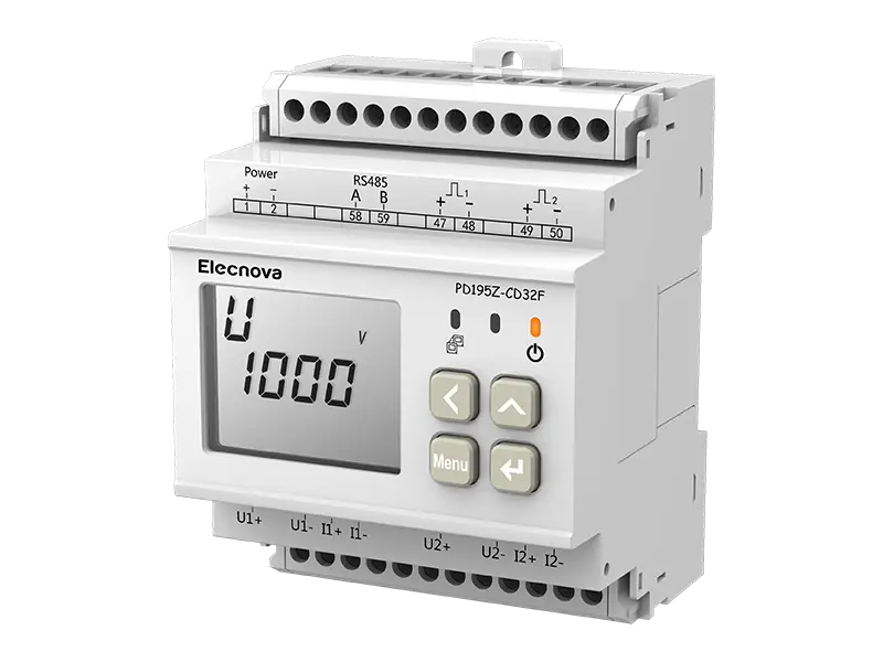 Misuratore di energia montato su guida DIN PD195Z-CD32F DC per caricabatterie EV