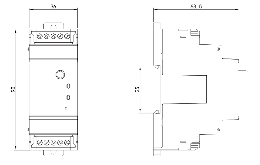 LoRa Communication Gateway Dimension